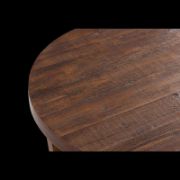 Exir Table + rustic wooden side table + liqana